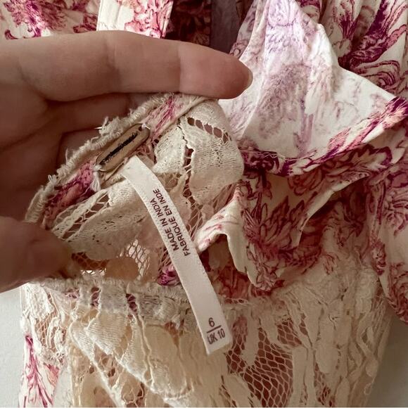 Free People Lucie Floral Lace Mini Dress - Picture 6 of 7